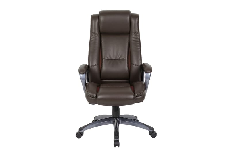 Kontorstol CALVIN 81x65xH114-1215cm farve: brun - Møbler - Stole & lænestole - Kontorstole & skrivebordsstole