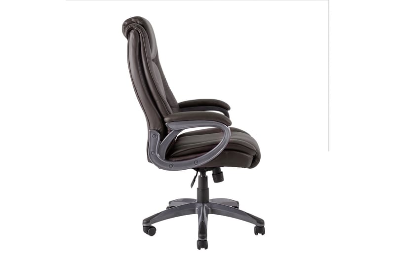 Kontorstol CALVIN 81x65xH114-1215cm farve: brun - Møbler - Stole & lænestole - Kontorstole & skrivebordsstole
