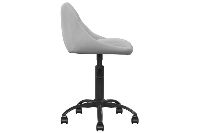 kontorstol fløjl lysegrå - Grå - Kontorstole & skrivebordsstole