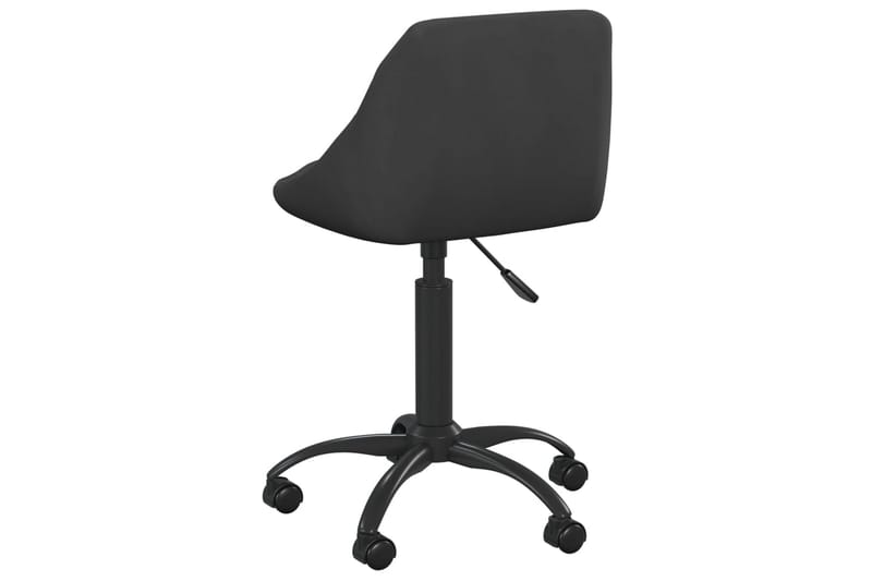 kontorstol fløjl sort - Sort - Kontorstole & skrivebordsstole