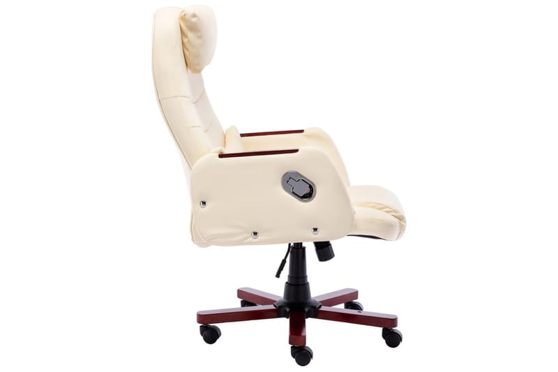 kontorstol kunstlæder cremefarvet - Creme - Kontorstole & skrivebordsstole