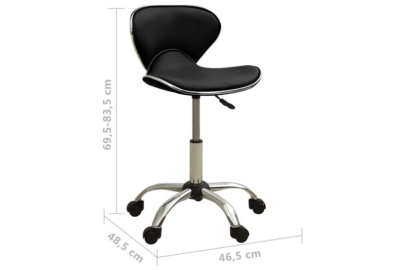 kontorstol kunstlæder sort - Sort - Møbler - Stole & lænestole - Kontorstole & skrivebordsstole