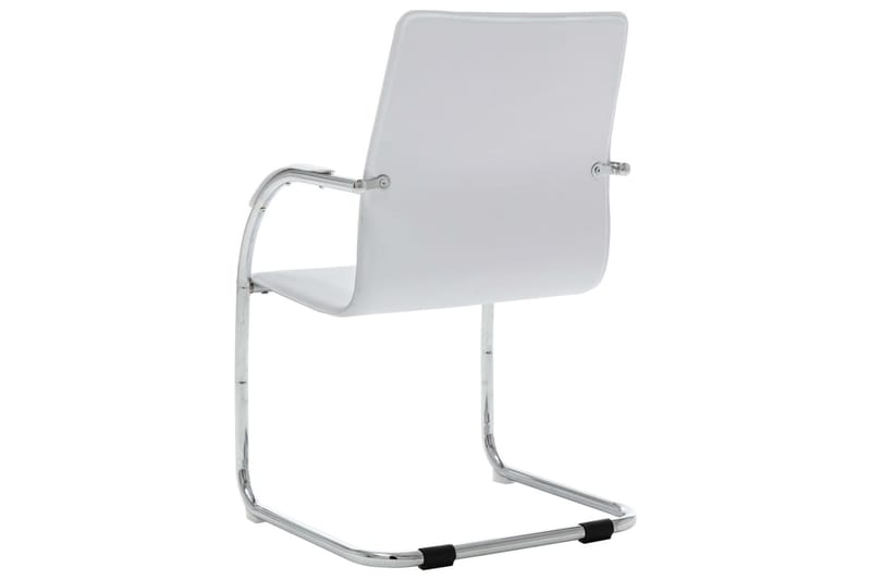 kontorstol med cantilever kunstlæder hvid - Hvid - Kontorstole & skrivebordsstole
