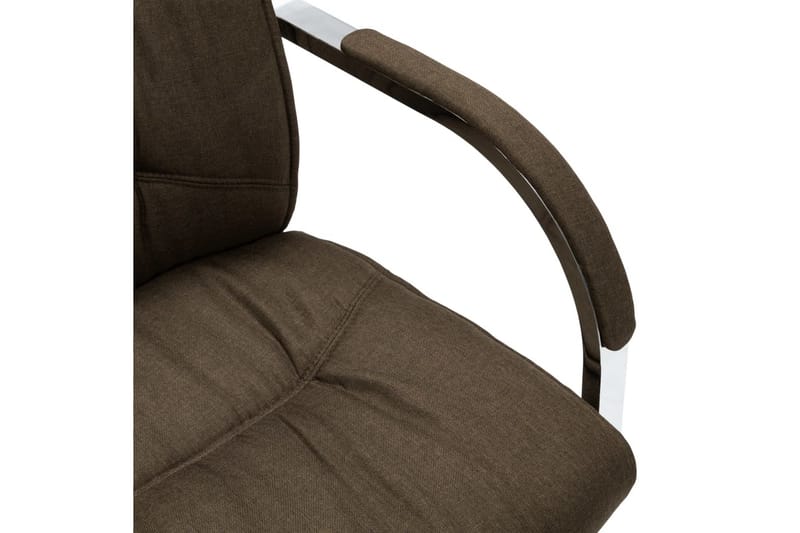 Kontorstol Med Cantilever Stof Brun - Brun - Møbler - Stole & lænestole - Kontorstole & skrivebordsstole