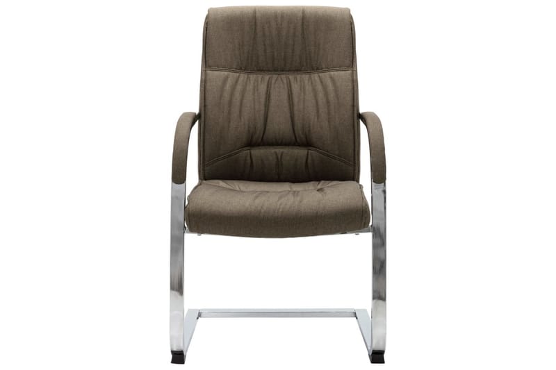 Kontorstol Med Cantilever Stof Gråbrun - Gråbrun - Møbler - Stole & lænestole - Kontorstole & skrivebordsstole