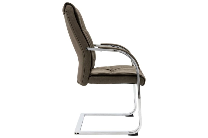Kontorstol Med Cantilever Stof Gråbrun - Gråbrun - Møbler - Stole & lænestole - Kontorstole & skrivebordsstole