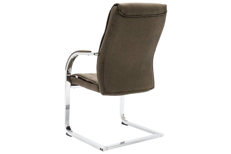 Kontorstol Med Cantilever Stof Gråbrun - Gråbrun - Møbler - Stole & lænestole - Kontorstole & skrivebordsstole