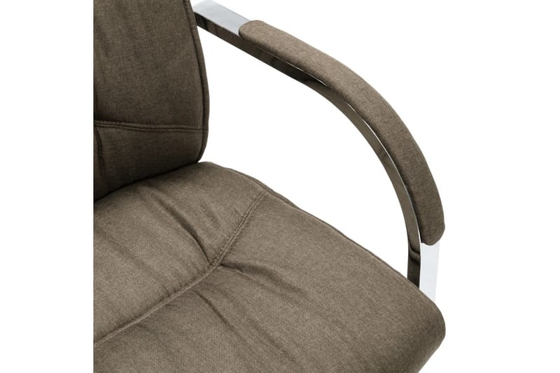 Kontorstol Med Cantilever Stof Gråbrun - Gråbrun - Møbler - Stole & lænestole - Kontorstole & skrivebordsstole