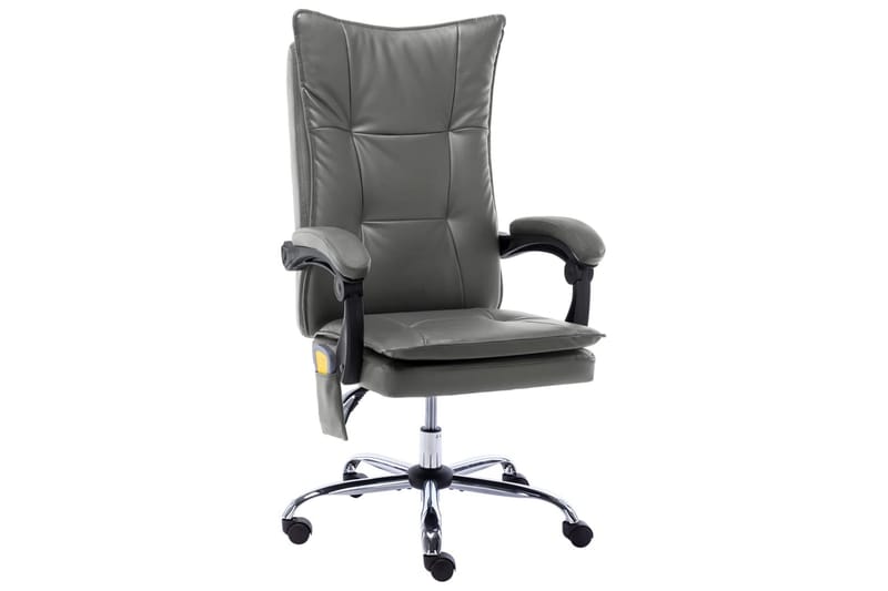 kontorstol med massagefunktion kunstlæder antracitgrå - Antracit - Kontorstole & skrivebordsstole