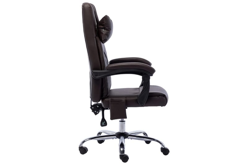 kontorstol med massagefunktion kunstlæder brun - Brun - Kontorstole & skrivebordsstole