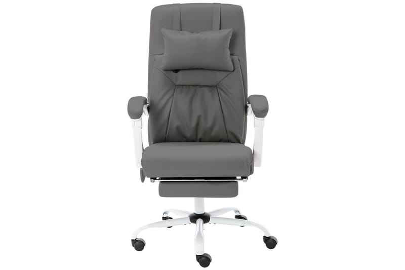 kontorstol med massagefunktion kunstlæder grå - Grå - Møbler - Stole & lænestole - Kontorstole & skrivebordsstole