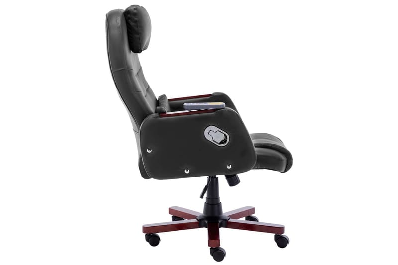 kontorstol med massagefunktion kunstlæder sort - Sort - Kontorstole & skrivebordsstole