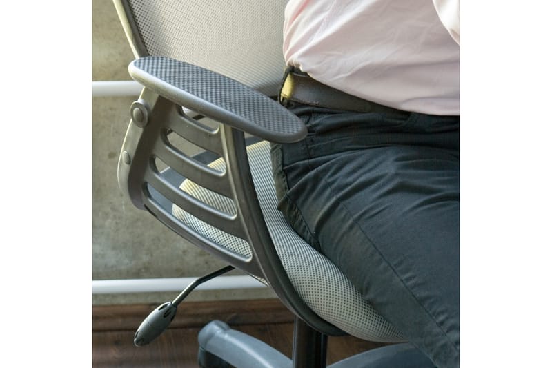 Kontorstol MERANO med nakkestøtte 645x49x96-103 grå - Kontorstole & skrivebordsstole