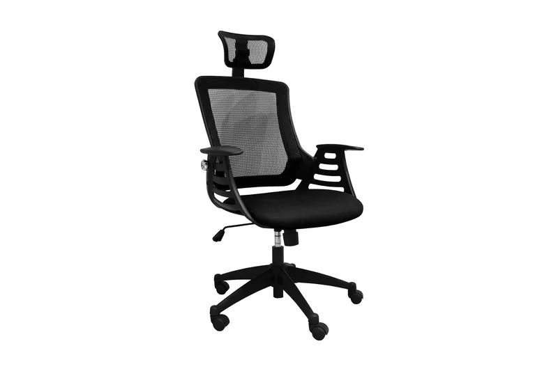 Kontorstol MERANO nakkestøtte 645x49x96-103 sort, undefined