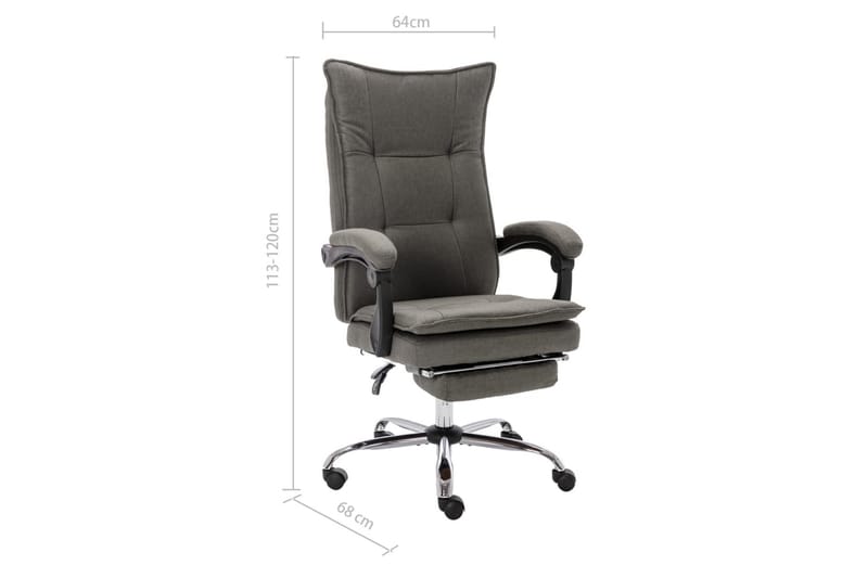 kontorstol stof grå - Grå - Kontorstole & skrivebordsstole