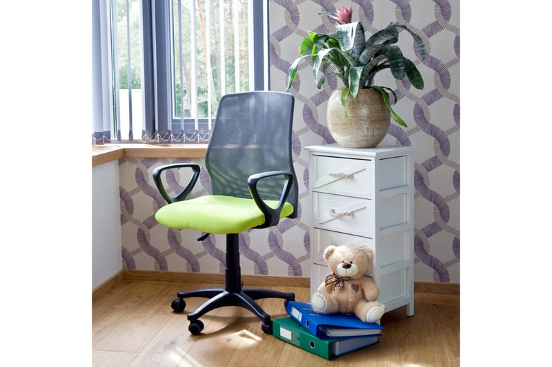 Kontorstol TREVISO 59xD58xH90-102cm grøn / grå - Kontorstole & skrivebordsstole