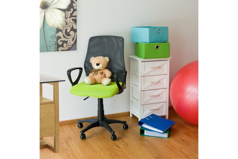 Kontorstol TREVISO 59xD58xH90-102cm grøn / grå - Møbler - Stole & lænestole - Kontorstole & skrivebordsstole