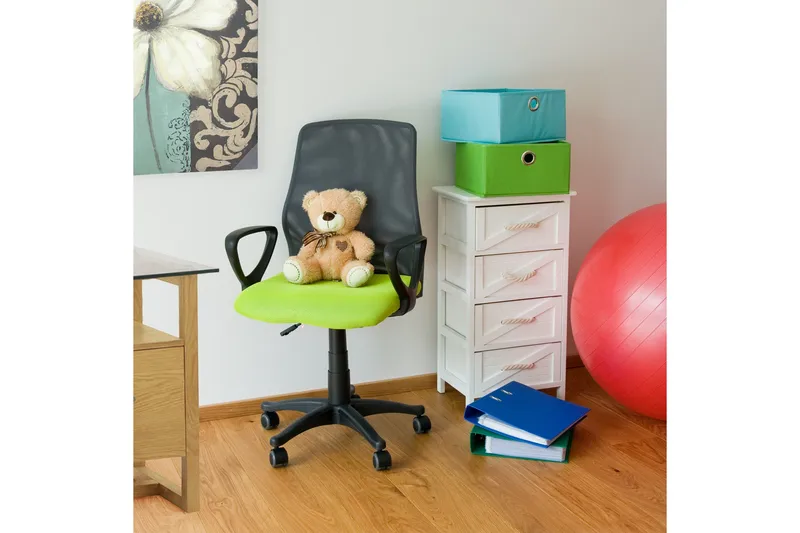 Kontorstol TREVISO 59xD58xH90-102cm grøn / grå - Møbler - Stole & lænestole - Kontorstole & skrivebordsstole