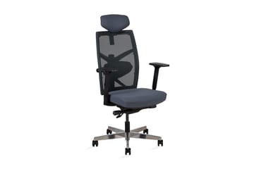 Kontorstol TUNE 70x70xH111-128cm farve: grå - Møbler - Stole & lænestole - Kontorstole & skrivebordsstole