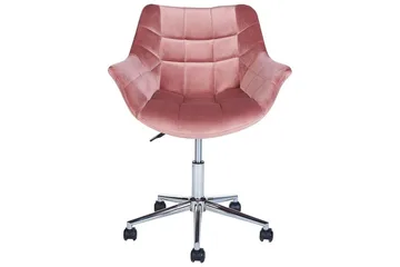 Kontorstol Labelle Rosa - Rosa - Møbler - Stole & lænestole - Kontorstole & skrivebordsstole