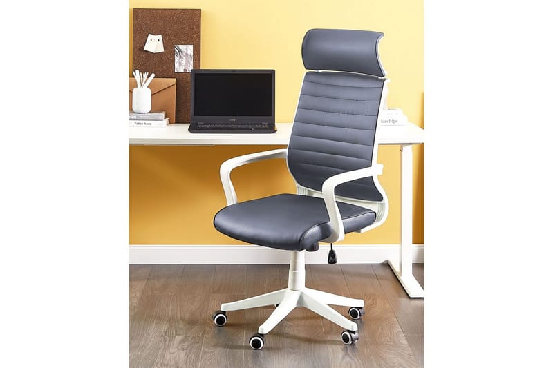 Kontorstol Leader Grå/hvid - Grå/hvid - Møbler - Stole & lænestole - Kontorstole & skrivebordsstole