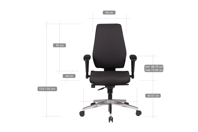 Lomelino kontorstol - Sort - Møbler - Stole & lænestole - Kontorstole & skrivebordsstole