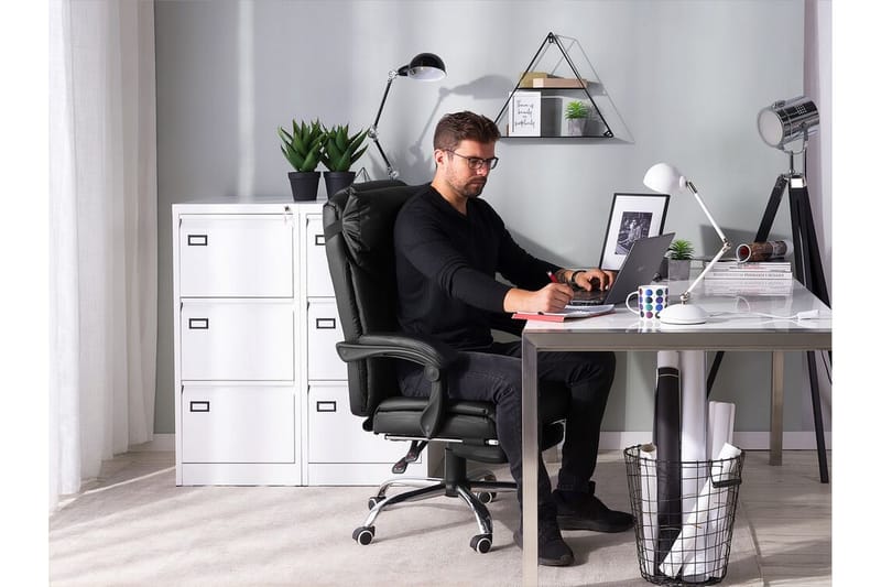 Luksus kontorstol - Sort - Kontorstole & skrivebordsstole