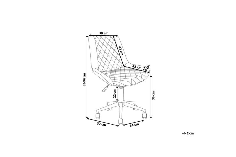 Maribel kontorstol - Grå - Møbler - Stole & lænestole - Kontorstole & skrivebordsstole