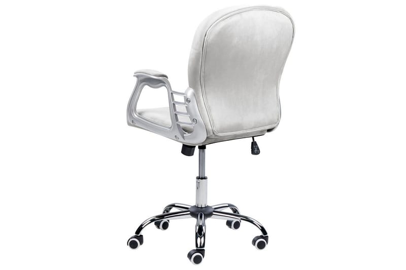 Kontorstol med krystaller Princess Grå/Sølv/Sort - Grå/Sølv/Sort - Møbler - Stole & lænestole - Kontorstole & skrivebordsstole