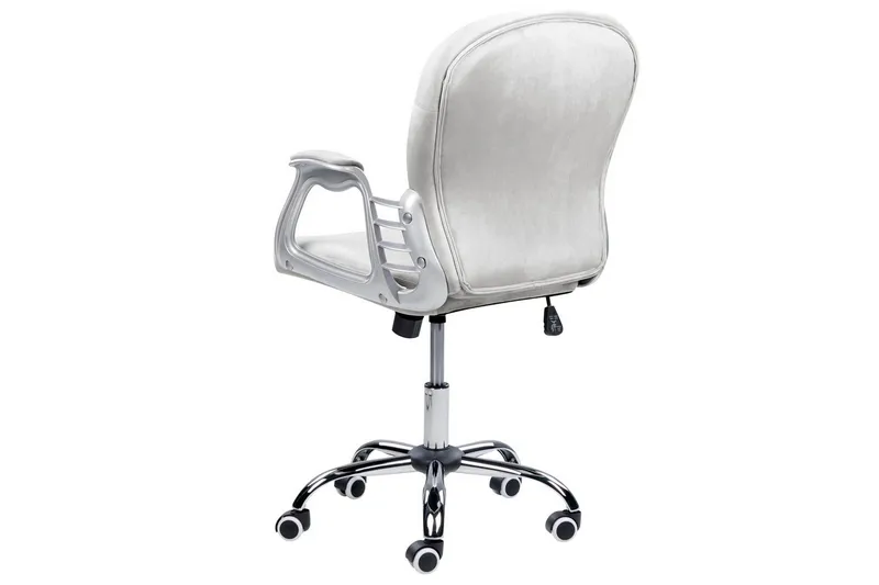 Kontorstol med krystaller Princess Grå/Sølv/Sort - Grå/Sølv/Sort - Møbler - Stole & lænestole - Kontorstole & skrivebordsstole