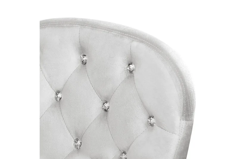 Kontorstol med krystaller Princess Grå/Sølv/Sort - Grå/Sølv/Sort - Møbler - Stole & lænestole - Kontorstole & skrivebordsstole