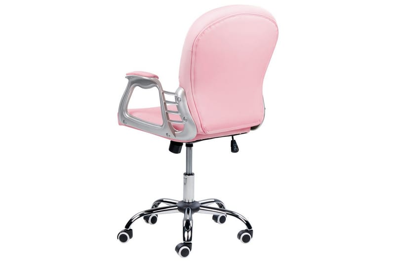 Kontorstol med krystaller Princess Rosa/sort/sølv - Rosa/sort/sølv - Møbler - Stole & lænestole - Kontorstole & skrivebordsstole
