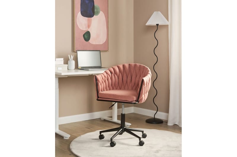 Kontorstol Milan Rosa - Rosa - Møbler - Stole & lænestole - Kontorstole & skrivebordsstole