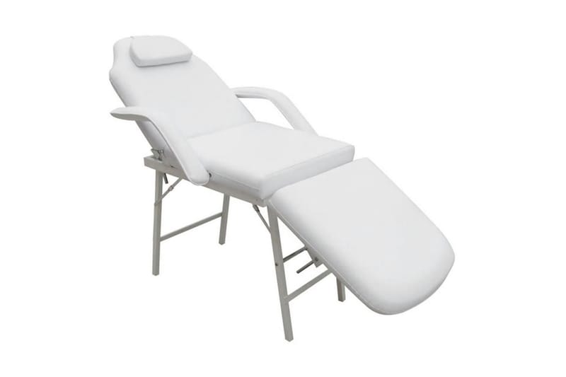 mobil ansigtsbehandlingsstol 185x78x76 cm kunstlæder hvid - Hvid - Kontorstole & skrivebordsstole