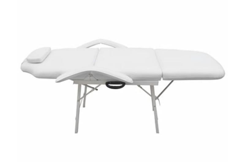 mobil ansigtsbehandlingsstol 185x78x76 cm kunstlæder hvid - Hvid - Møbler - Stole & lænestole - Kontorstole & skrivebordsstole