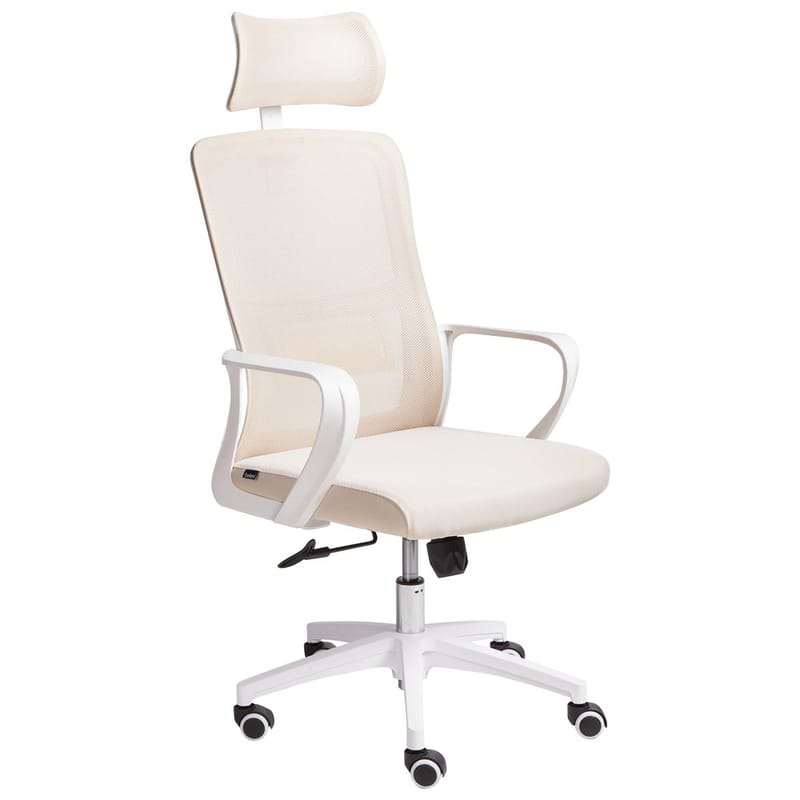 Kontorstol Monarch, Beige, hvid