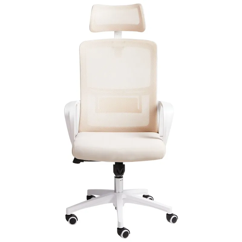Kontorstol Monarch - Beige, hvid - Møbler - Stole & lænestole - Kontorstole & skrivebordsstole