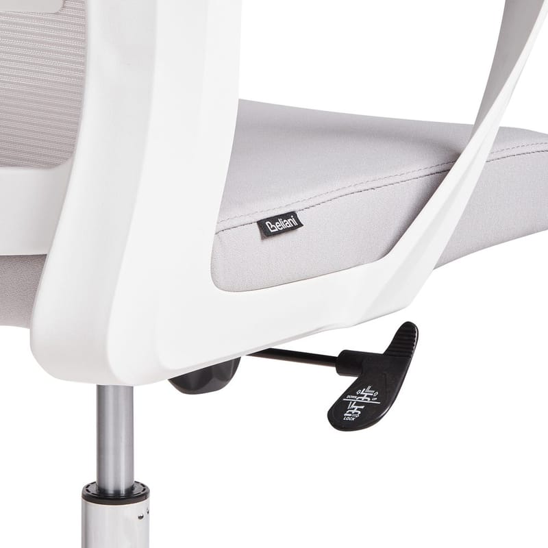 Kontorstol Monarch - Grå, Hvid - Møbler - Stole & lænestole - Kontorstole & skrivebordsstole