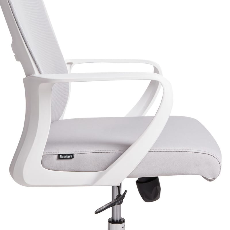 Kontorstol Monarch - Grå, Hvid - Møbler - Stole & lænestole - Kontorstole & skrivebordsstole