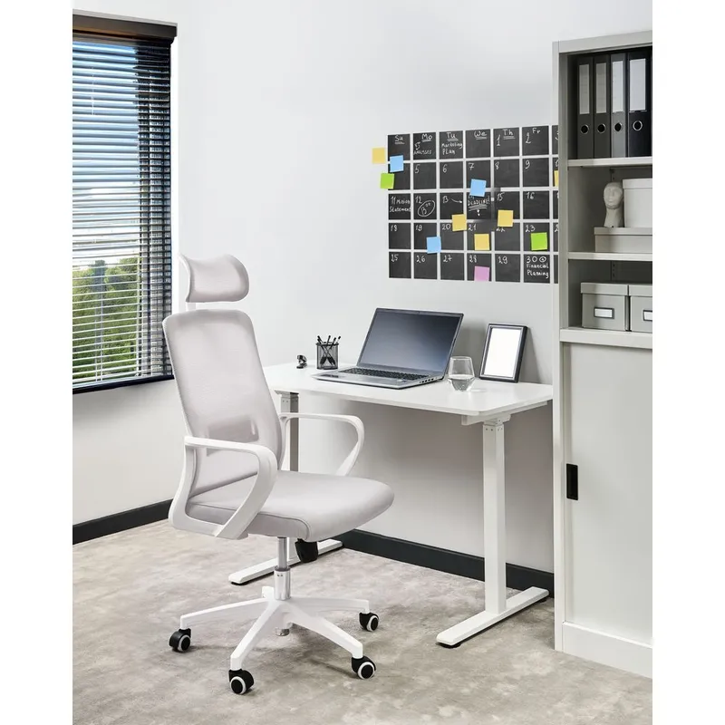 Kontorstol Monarch - Grå, Hvid - Møbler - Stole & lænestole - Kontorstole & skrivebordsstole