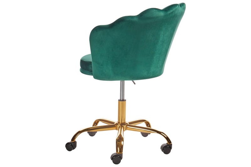 Kontorstol Monticello Grøn/guld/sort - Grøn/guld/sort - Møbler - Stole & lænestole - Kontorstole & skrivebordsstole
