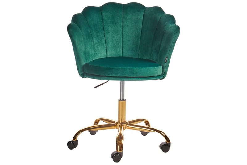 Kontorstol Monticello Grøn/guld/sort - Grøn/guld/sort - Møbler - Stole & lænestole - Kontorstole & skrivebordsstole