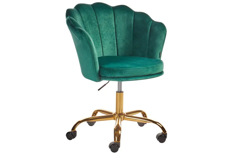 Kontorstol Monticello Grøn/guld/sort, Grøn/guld/sort