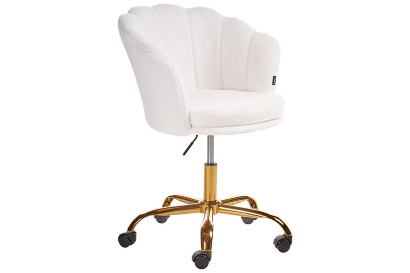 Kontorstol Monticello Hvid/guld/sort - Hvid/guld/sort - Møbler - Stole & lænestole - Kontorstole & skrivebordsstole
