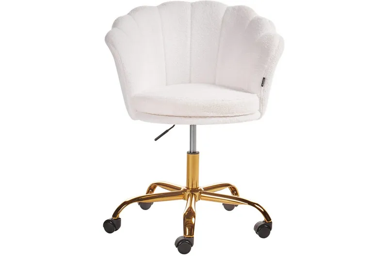 Kontorstol Monticello Hvid/guld/sort - Hvid/guld/sort - Møbler - Stole & lænestole - Kontorstole & skrivebordsstole