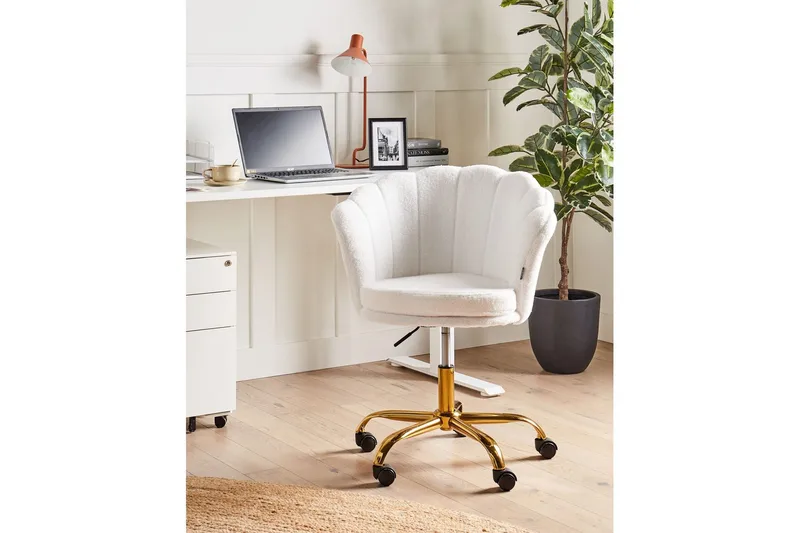 Kontorstol Monticello Hvid/guld/sort - Hvid/guld/sort - Møbler - Stole & lænestole - Kontorstole & skrivebordsstole