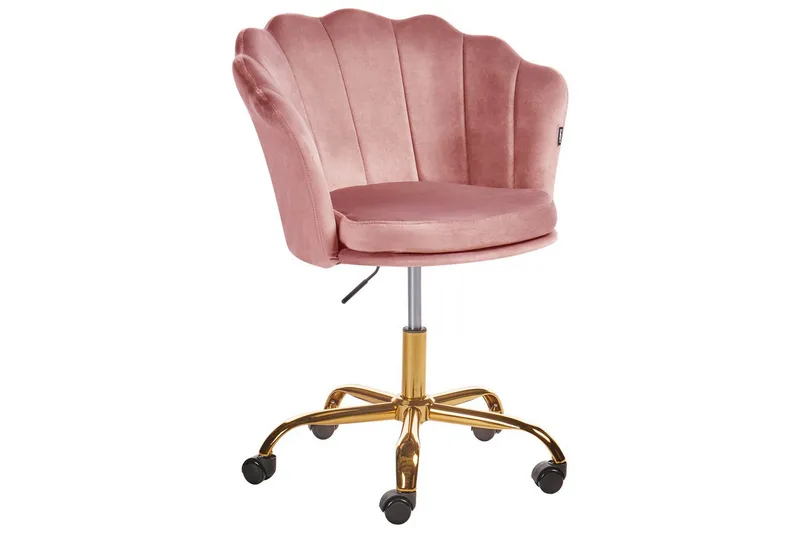 Kontorstol Monticello Rosa/guld/sort - Rosa/guld/sort - Møbler - Stole & lænestole - Kontorstole & skrivebordsstole