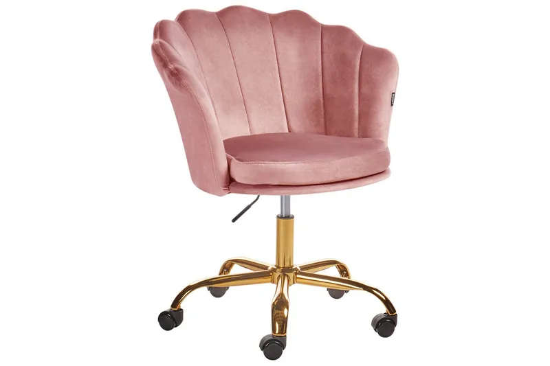 Kontorstol Monticello Rosa/guld/sort, Rosa/guld/sort