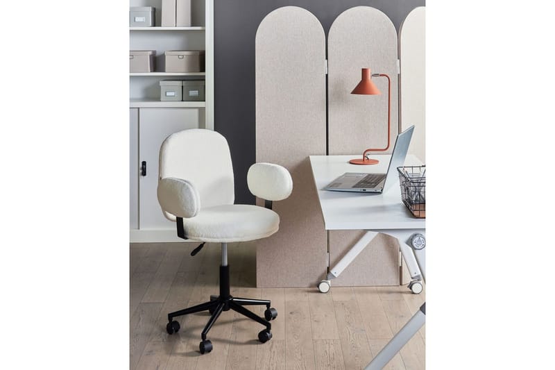 Kontorstol Moraga Hvid/Sort - Hvid/Sort - Møbler - Stole & lænestole - Kontorstole & skrivebordsstole