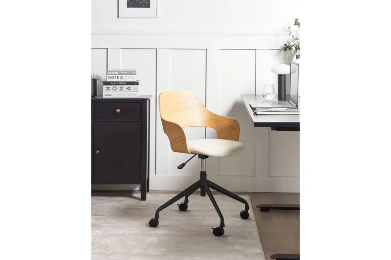 Kontorstol Novato - Lyst træ, beige - Møbler - Stole & lænestole - Kontorstole & skrivebordsstole